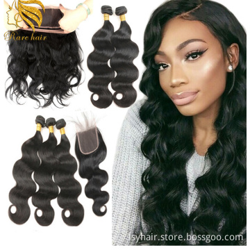 Lsy Wholesale Brazilian Grade 8A Hair Vendors, Human Hair Bundles with 360 Closure